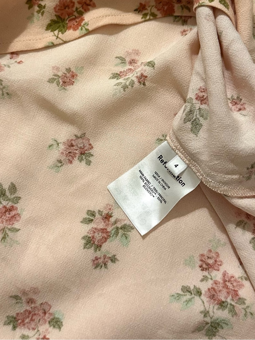 NWT Reformation Lauryl Dress - Moira SZ 4 - Picture 6 of 6